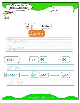 öbüşzç Grubu Çalışma Sayfaları